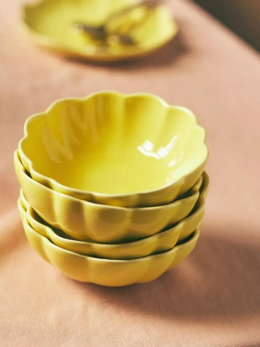 Anthropologie Beatriz Bowls, Yellow, Set of 4